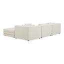 Lowtide - Lounge Modular Sectional - Warm White - Moe's Home Collection - Stationary Sectionals - Elite Enclave Home
