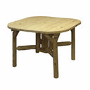 Square Solid Wood Outdoor Dining Table - Natural
