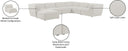 Miramar - 7 Piece Modular Sectional - Meridian Furniture - Stationary Sectionals - Elite Enclave Home