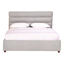 Takio - Queen Bed - Gray - Moe's Home Collection - Upholstered Beds - Elite Enclave Home