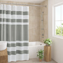 Spa Waffle - 72" Shower Curtain With 3M Treatment - Gray - Madison Park - Shower Curtains - Elite Enclave Home