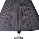 Bedside Table Lamp With Black Empire Shade - Gold