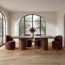 Rossi - Swivel Dining Chair - Berry / Purple - Moe's Home Collection - Swivel Chairs - Elite Enclave Home