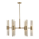Cret - 12 Light Brass Chandelier - Bronze - Uttermost - Chandeliers- Elite Enclave Home