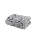 Chenille Chunky Knit - Throw - Gray - Madison Park - Throws - Elite Enclave Home