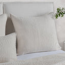 Danica - Euro Sham - White - Bone - Classic Home - Quilts & Shams- Elite Enclave Home