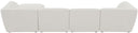 Miramar - 5 Piece Modular Sectional - Meridian Furniture - Stationary Sectionals - Elite Enclave Home