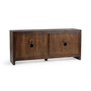 Braxton - 4 Door Cabinet - Tundra Brown - Classic Home - Sideboards - Elite Enclave Home