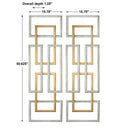 Aerin - Geometric Wall Art (Set of 2) - Gold
