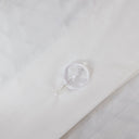 Nea - Printed Duvet Cover Set With Trims - Black / White
