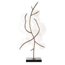 Glass - Garden Table Sculpture - Gold / White