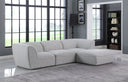 Miramar - 4 Piece Modular Sectional - Meridian Furniture - Stationary Sectionals - Elite Enclave Home