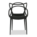 Heavy Duty Plastic Indoor Outdoor Dining Chair - Black