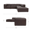 Form - Dream Modular Sectional - Espresso Brown - Moe's Home Collection - Stationary Sectionals - Elite Enclave Home