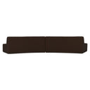 Naomi - 2 Piece Convex Modular Sectional - Dark Brown - Moe's Home Collection - Stationary Sectionals - Elite Enclave Home