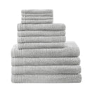 Big Bundle - Quick Dry 12 Piece Bath Towel Set - Silver - 510 Design - Towel Sets - Elite Enclave Home