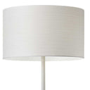Metal Floor Lamp With White Drum Shade - White - HomeRoots - Floor Lamps - Elite Enclave Home