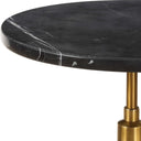 Rosston - Marble Accent Table - Black - Uttermost - Accent Tables- Elite Enclave Home