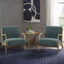 Novak - Mid - Century Modern Accent Armchair (Set of 2) - Teal - INK+IVY - Chair Sets - Elite Enclave Home