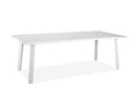 87" Aluminum Outdoor Dining Table - White