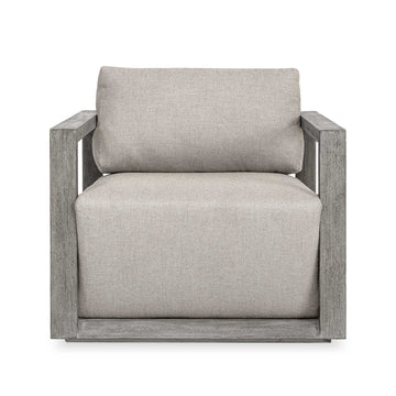 Remsen - Outdoor Lounge Chair - Weathered Gray / Dove