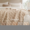 Ruched Fur - Throw - Tan - Madison Park - Throws - Elite Enclave Home