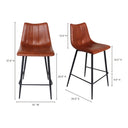 Alibi - Counter Stool (Set of 2) - Brown - Moe's Home Collection - Stool Sets - Elite Enclave Home