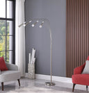 Four Lights LED Arc Floor Lamp - Nickel - HomeRoots - Floor Lamps - Elite Enclave Home