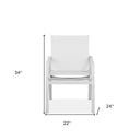 Metal Indoor Outdoor Dining Chair (Set of 2) - White