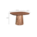 Freed - Dining Table - Natural Stain - Moe's Home Collection - Dining Tables - Elite Enclave Home