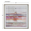 Torrent - Abstract Art Framed Print - Pink