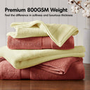 800GSM - 8 Piece Antimicrobial Towel Set - Coral - Madison Park Signature - Towel Sets - Elite Enclave Home