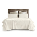Split King Sateen Sheet Set - Off - White - Harbor House - Sheets & Pillowcases - Elite Enclave Home