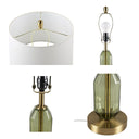 Zirconia - Faceted Green Glass Table Lamp - Green - 510 Design - Table Lamps - Elite Enclave Home