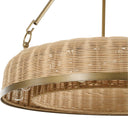 Ladakh - 9 Light Round Wicker Pendant - Gold - Uttermost - Pendant Lighting- Elite Enclave Home