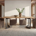 Bent - Dining Table Extra Small - Oak / Natural - Moe's Home Collection - Dining Tables - Elite Enclave Home