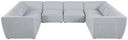 Miramar - 8 Piece Modular Sectional - Meridian Furniture - Stationary Sectionals - Elite Enclave Home