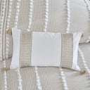 Anslee - Embroidered Oblong Decorative Pillow - Taupe - Harbor House Blue - Throw Pillows - Elite Enclave Home