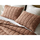 100% Linen - Full/Queen Linen Garment Washed Quilt Set - Clay - Harbor House - Quilts & Shams - Elite Enclave Home