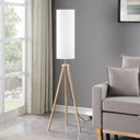 Wood Look Tripod Floor Lamp With White Shade - Natural - HomeRoots - Floor Lamps - Elite Enclave Home