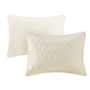 Quebec - Queen Fitted Bedspread (Set of 3) - Cream