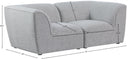 Miramar - 2 Seat Modular Sofa - Meridian Furniture - Stationary Sectionals - Elite Enclave Home