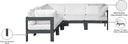Nizuc - Outdoor Patio 5 Piece Modular Sectional With Gray Frame - Meridian Furniture - Stationary Sectionals- Elite Enclave Home