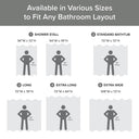 Spa Waffle - 84" Shower Curtain With 3M Treatment - Gray - Madison Park - Shower Curtains - Elite Enclave Home