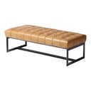 Wyatt - Leather Bench - Beige - Moe's Home Collection - Upholstered Benches - Elite Enclave Home