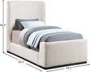 Oliver - Bed - Meridian Furniture - Upholstered Beds - Elite Enclave Home