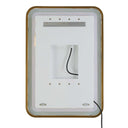Crofton - Vanity Mirror - Gold & Pearl Silver