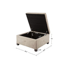Aspen - Ottoman - Sand - Madison Park - Storage Ottomans - Elite Enclave Home