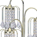 Faux Crystal Three Light Chandelier Table Lamp - Gold