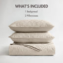 Quebec - Twin Reversible Bedspread Set - Cream